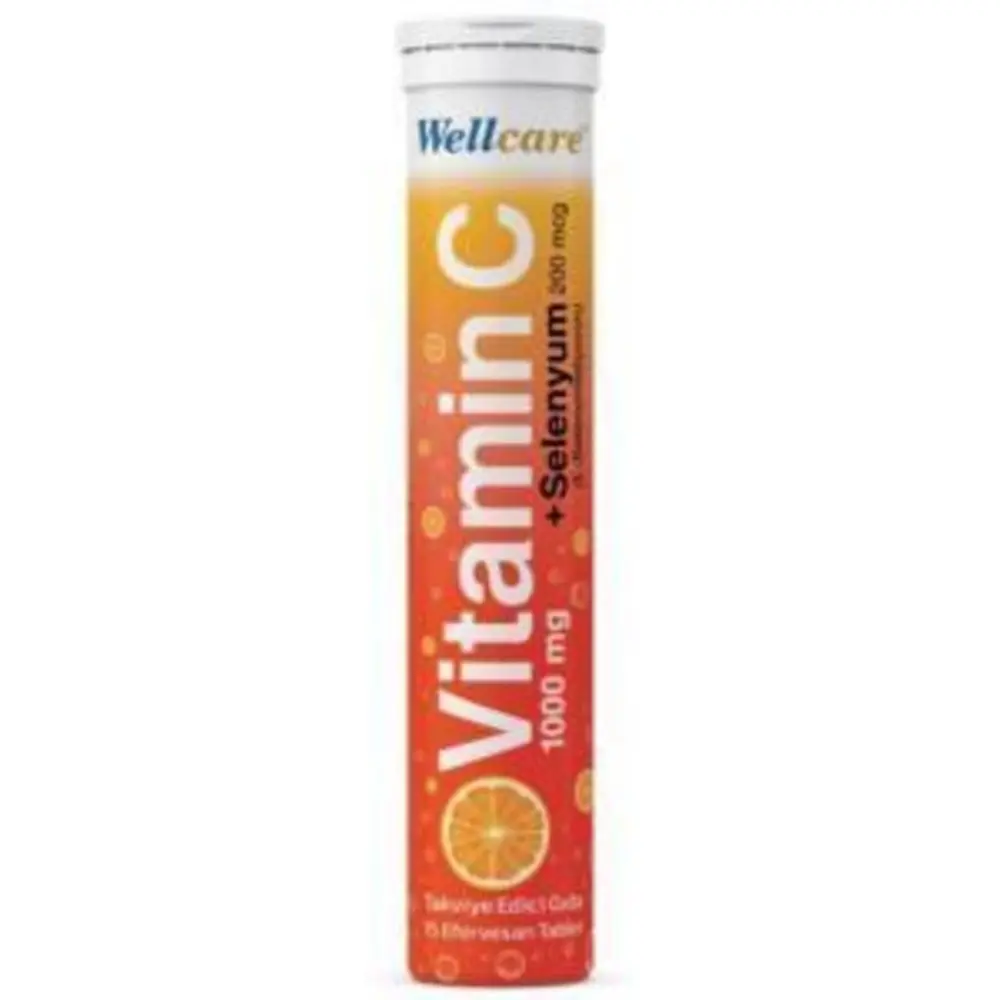 Wellcare Vitamin C 1000 mg + Selenyum 15 Efervesan Tablet - Wellcare