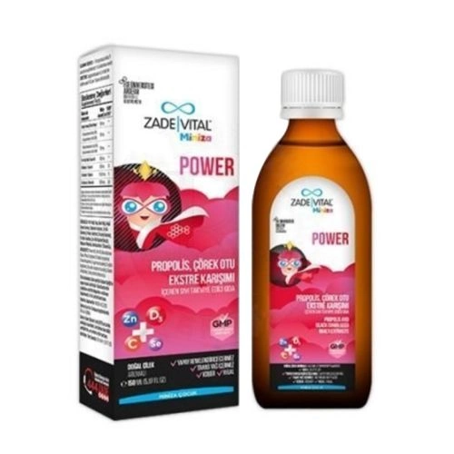 Zade Vital Miniza Power Propolis Çörek Otu Karışımı Şurup 150 ml - zade vital