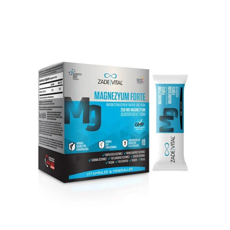 Zade Vital Magnezyum Forte 30 Saşe - Zade Vital